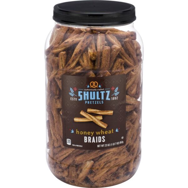 Office Snax Honey Wheat Braided Pretzels