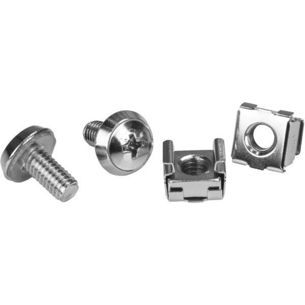 StarTech.com M6 Rack Screws and M6 Cage Nuts - 20 Pack