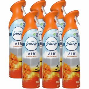 A group of six bottles of air freshener.