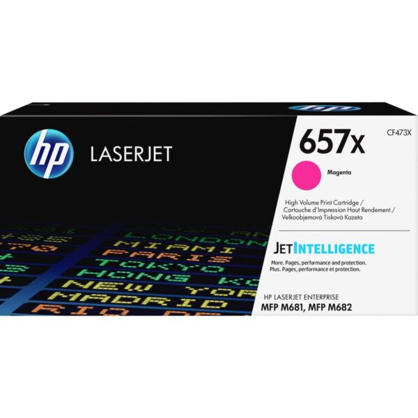 HP 657X (CF473X) Original High Yield Laser Toner Cartridge - Magenta - 1 Each