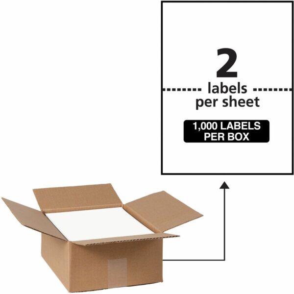 Avery 5-1/2" x 8-1/2" Labels, Ultrahold®, 1,000 Labels (95526)