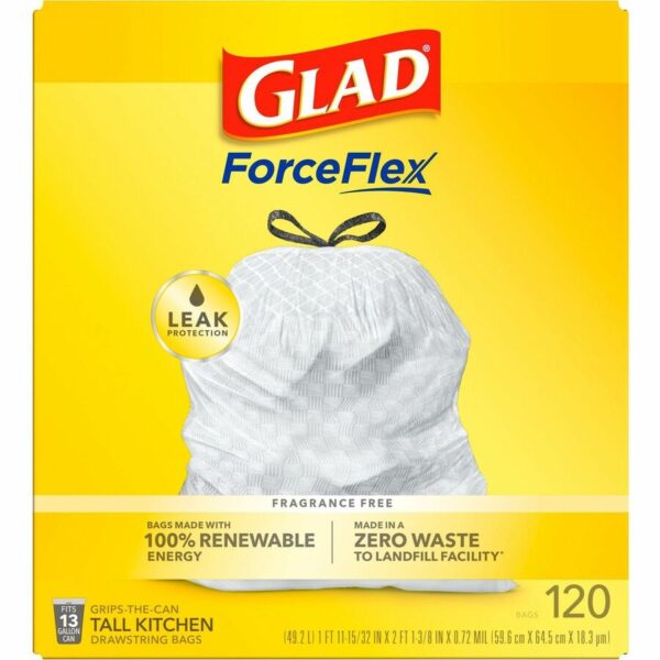 Glad ForceFlex Tall Kitchen Drawstring Trash Bags - Image 5