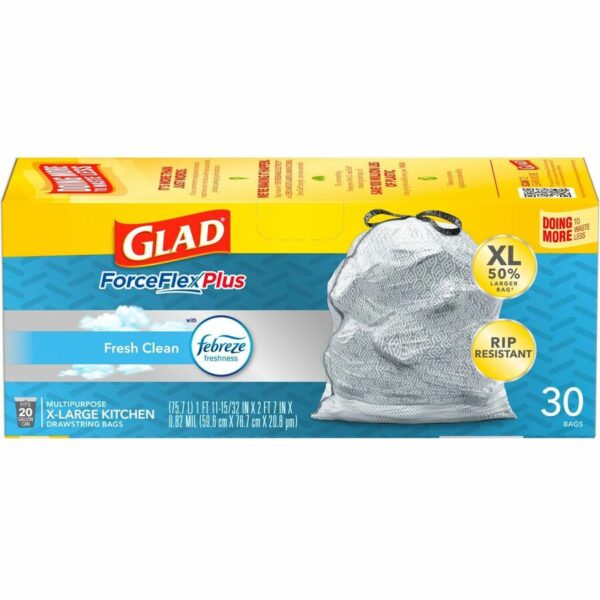 Glad ForceFlexPlus X-Large Kitchen Drawstring Trash Bags - Image 5