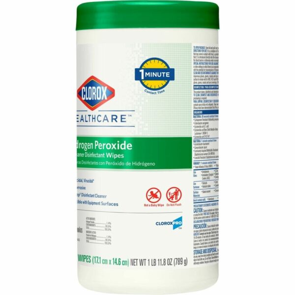 Clorox Healthcare Hydrogen Peroxide Cleaner Disinfectant Wipes - Image 4