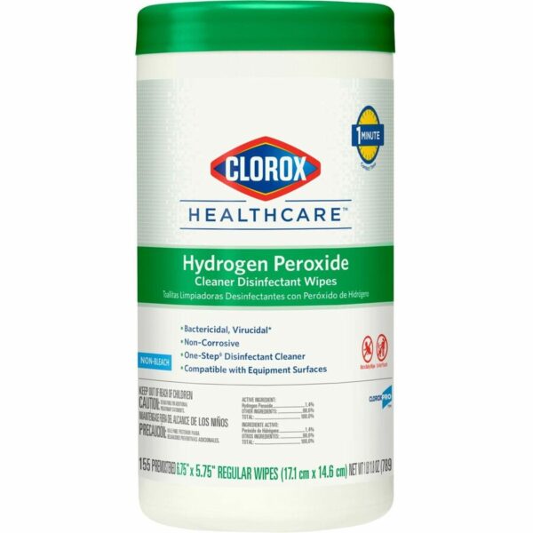 Clorox Healthcare Hydrogen Peroxide Cleaner Disinfectant Wipes