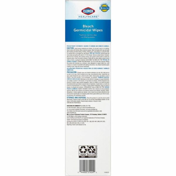 Clorox Healthcare Bleach Germicidal Wipes - Image 6