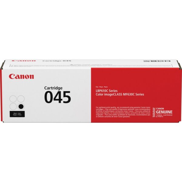 Canon 045 Original Standard Yield Laser Toner Cartridge - Black - 1 Each