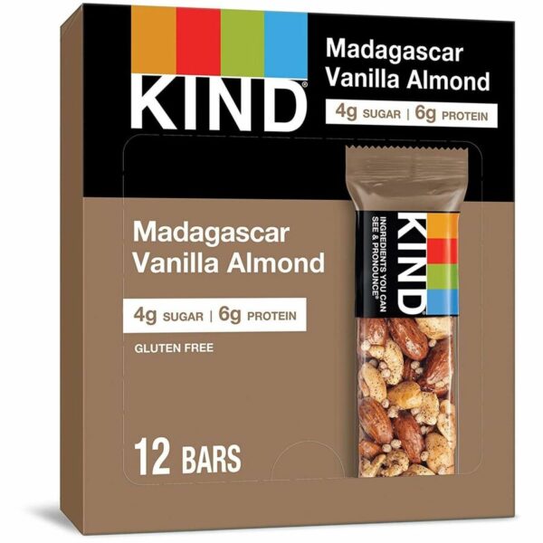 KIND Madagascar Vanilla Almond Nut Bars