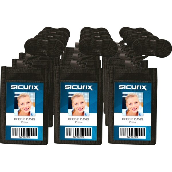 SICURIX Carrying Case (Pouch) Business Card - Black