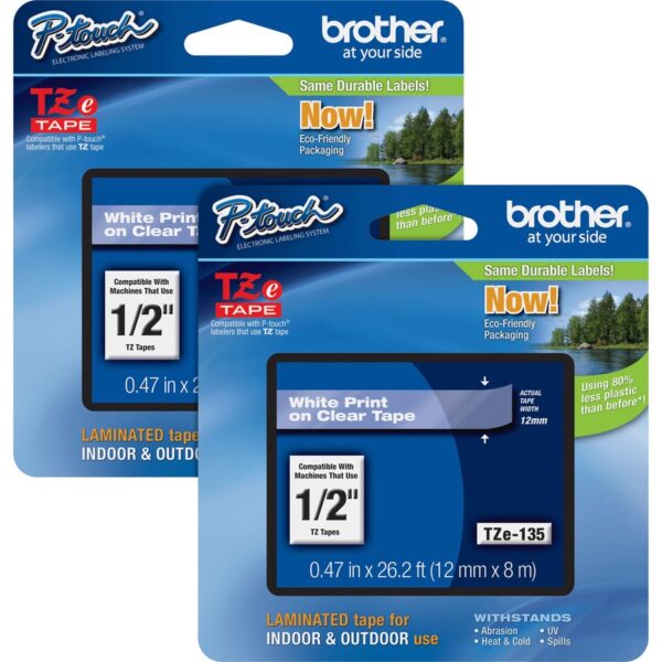 Brother P-touch TZe Laminated Tape Cartridges