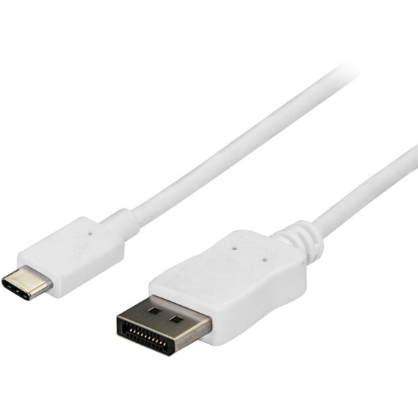 StarTech.com 6 ft / 1.8m USB C to DisplayPort Cable - USB C to DP Cable - 4K 60Hz - White