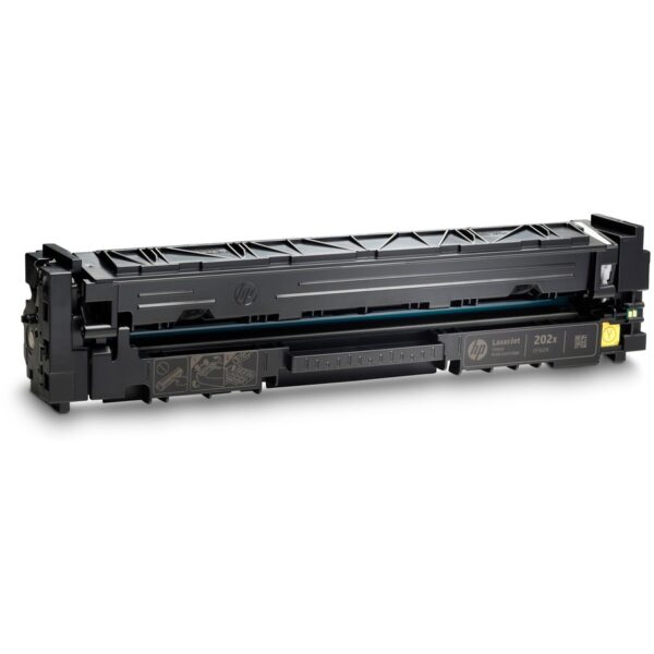 HP 202X (CF502X) Original High Yield Laser Toner Cartridge - Yellow - 1 Each - Image 2