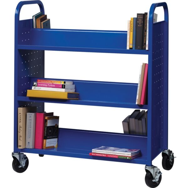 Lorell Double-sided Book Cart - Image 2