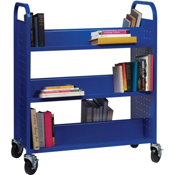 Lorell Double-sided Book Cart - Image 3