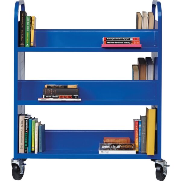 Lorell Double-sided Book Cart - Image 4