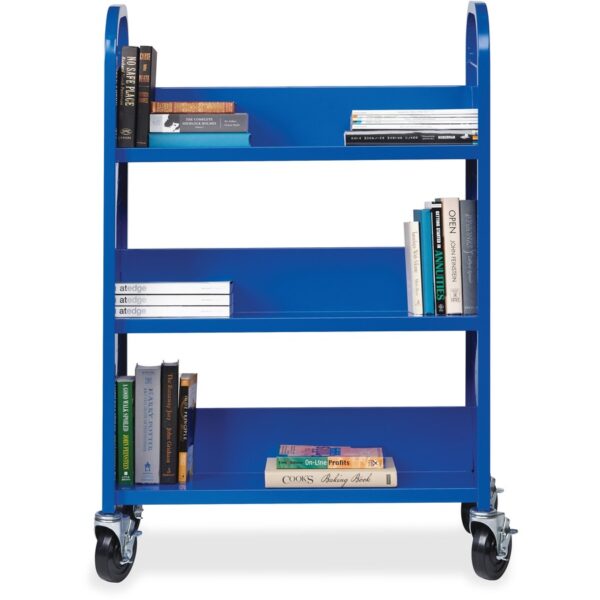 Lorell Single-sided Book Cart - Image 4