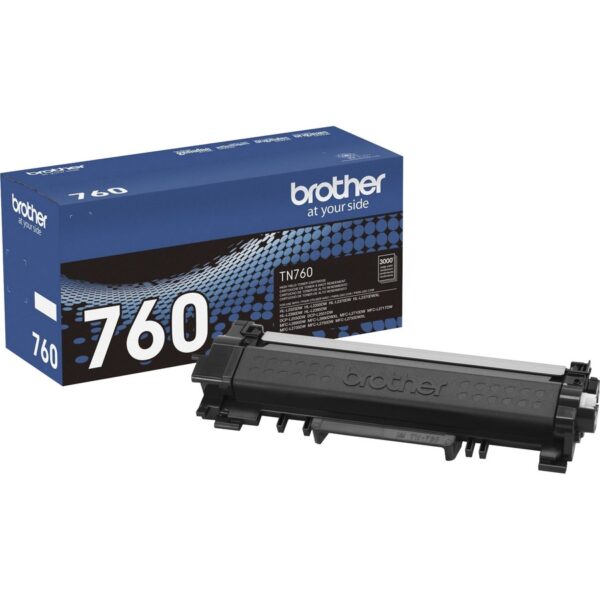 Brother TN-760 Original High Yield Laser Toner Cartridge - Black - 1 Each