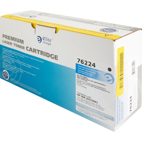 Elite Image Remanufactured Laser Toner Cartridge - Alternative for HP 26A (CF226A) - Black - 1 Each - Image 2