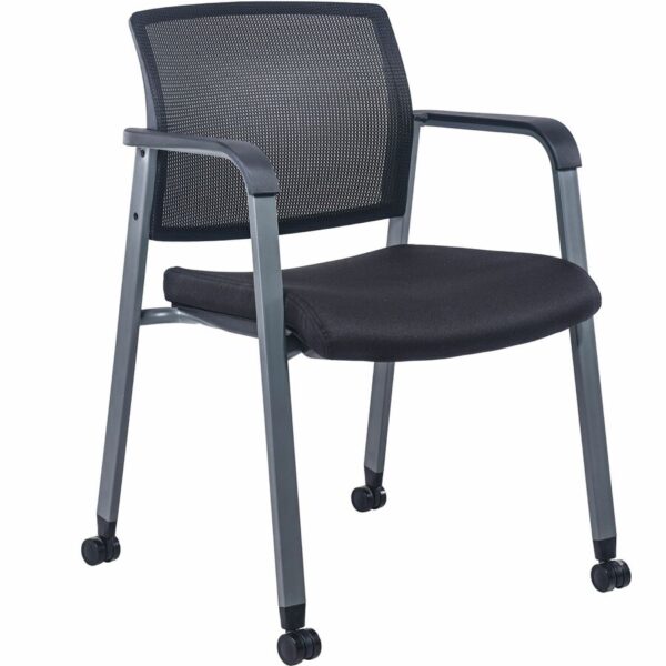 Lorell Mesh Back Guest Chair with Casters