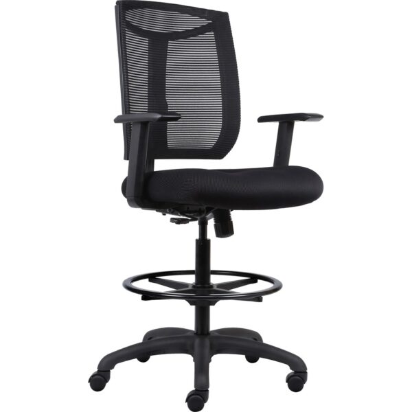 Lorell Air Grid Seat Swivel Stool