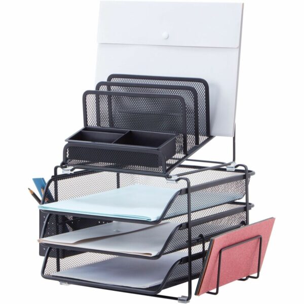 Lorell Divided 4-tier Desktop Organizer - Image 2