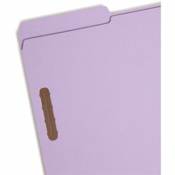 Smead 1/3 Tab Cut Legal Recycled Fastener Folder - Image 2