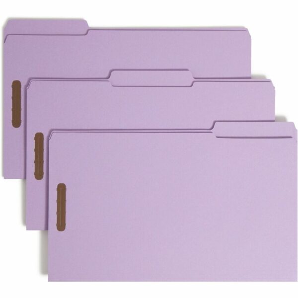 Smead 1/3 Tab Cut Legal Recycled Fastener Folder