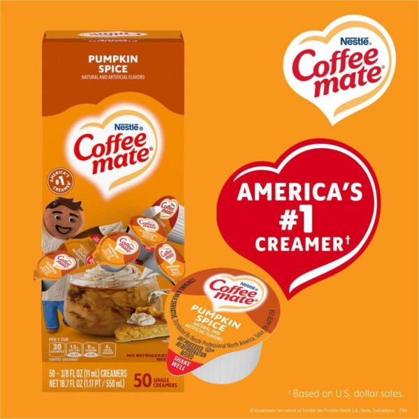 Coffee mate Pumpkin Spice Flavored Liquid Creamer Singles - Image 6