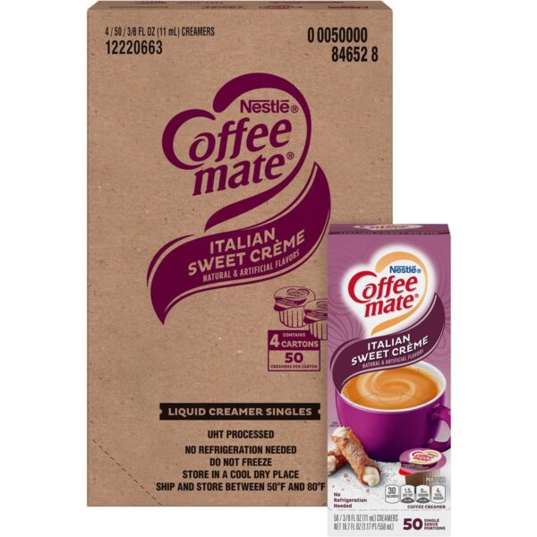 Coffee mate Italian Sweet Creme Liquid Creamer Singles