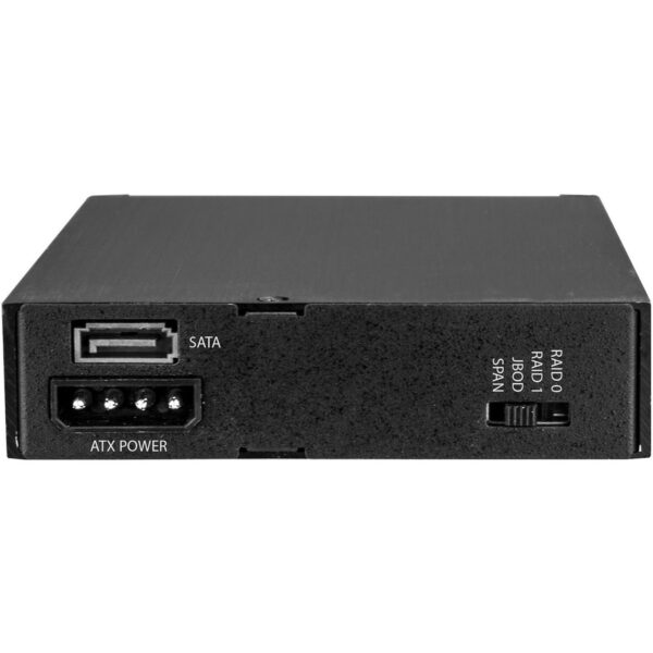 StarTech.com Dual-Bay 2.5" SATA SSD / HDD Rack for 3.5" Bay - Trayless - RAID - Image 3