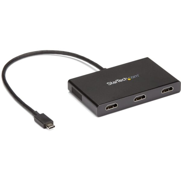 StarTech.com USB C to HDMI Multi-Monitor Adapter - 3-Port MST Hub - USB C Multi Monitor