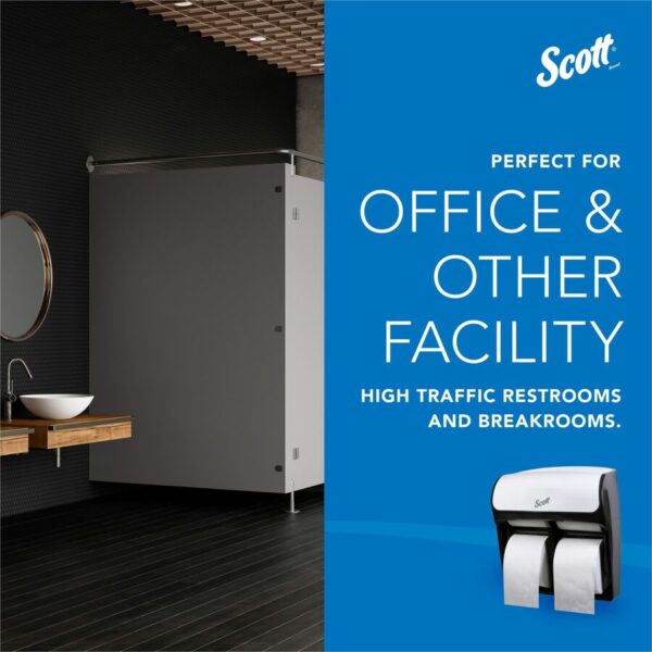 Scott Pro High-Capacity Coreless Standard Roll Toilet Paper Dispenser - Image 5