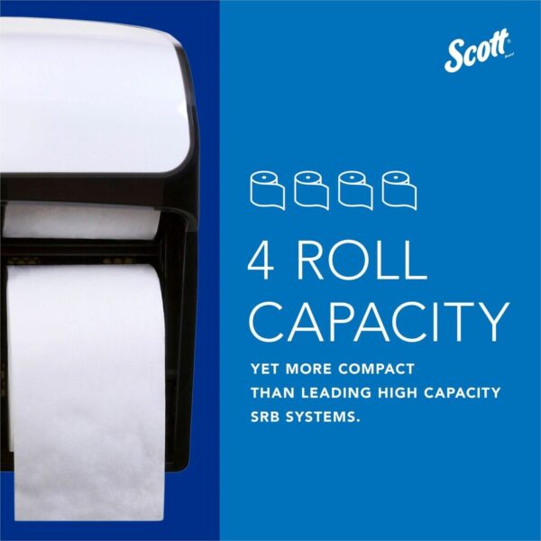 Scott Pro High-Capacity Coreless Standard Roll Toilet Paper Dispenser - Image 6