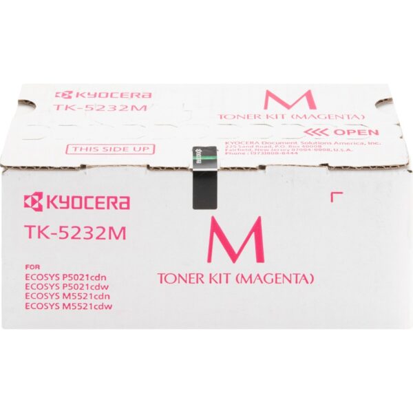 Kyocera TK-5232M Original High Yield Laser Toner Cartridge - Magenta - 1 Each