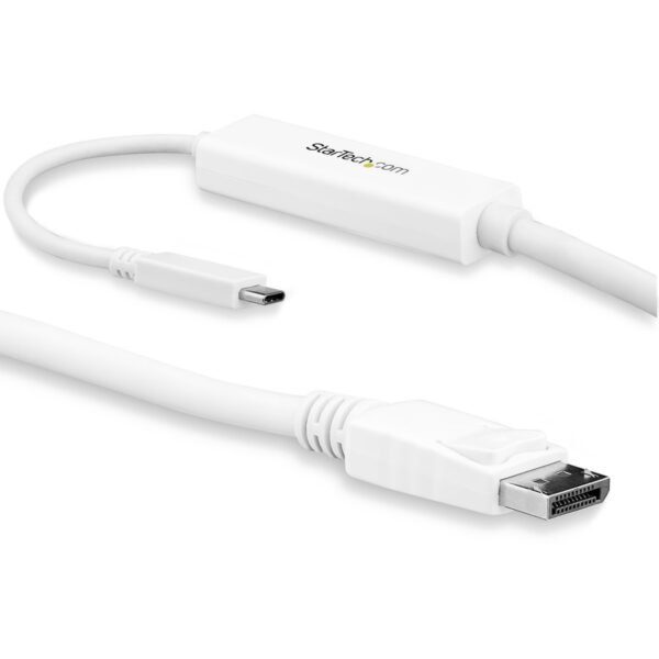 StarTech.com 3 m (10 ft.) USB-C to DisplayPort Cable - 4K 60Hz - White