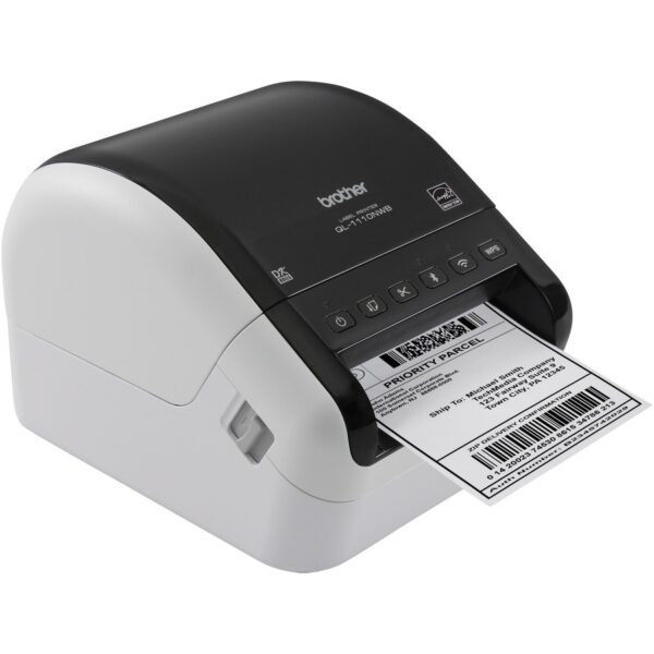 Brother QL-1110NWB Desktop Direct Thermal Printer - Monochrome - Label Print - USB - Bluetooth - Wireless LAN - Image 3