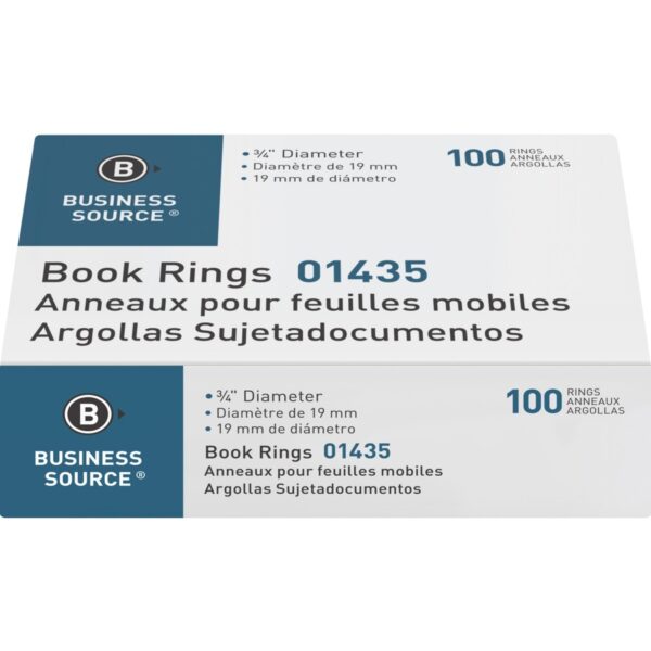 Business Source Standard Book Rings - Image 2