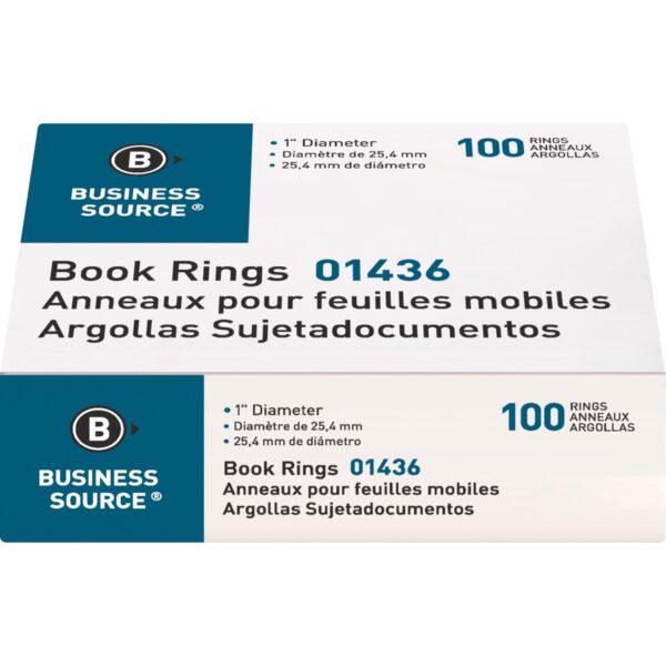 Business Source Standard Book Rings - Image 2