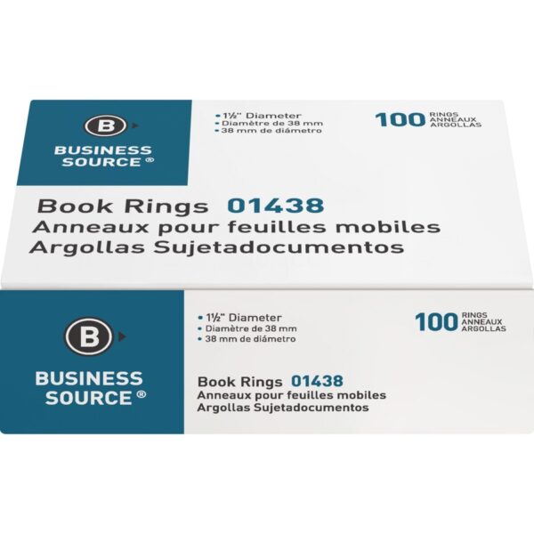 Business Source Standard Book Rings - Image 2