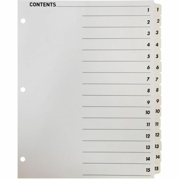 Business Source Table of Content Quick Index Dividers - Image 2