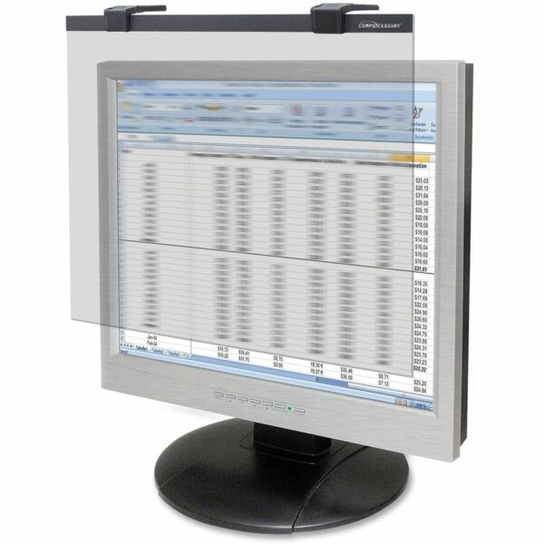 Business Source 19"-20" LCD Privacy/Antiglare Filter Black