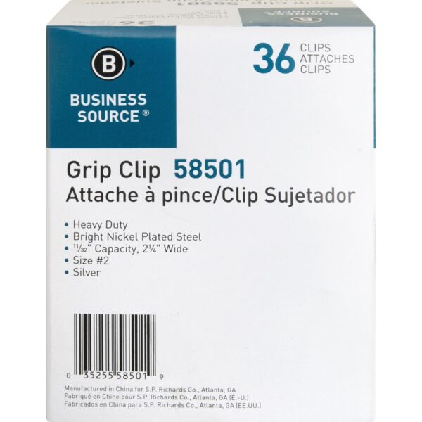 Business Source Bulldog Grip Clips - Image 2