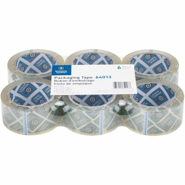 Business Source Crystal Clear Packaging Tape - Image 2