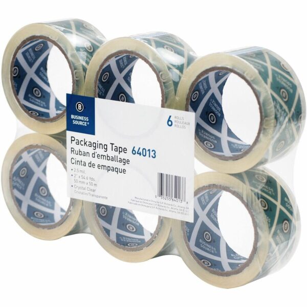 Business Source Crystal Clear Packaging Tape - Image 3