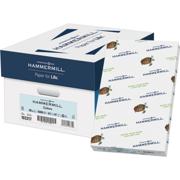 Hammermill Colors Recycled Copy Paper - Blue