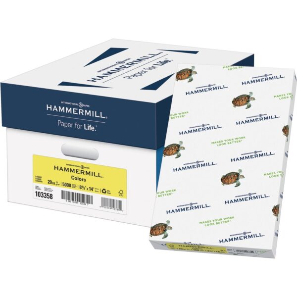 Hammermill Colors Recycled Copy Paper - Canary