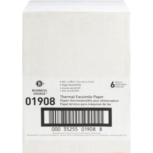 Business Source Thermal Fax Paper Rolls - Image 2