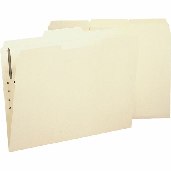 Business Source 1/3 Tab Cut Letter Recycled Fastener Folder