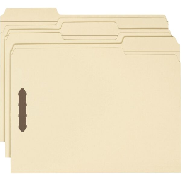 Business Source 1/3 Tab Cut Letter Recycled Fastener Folder - Image 3