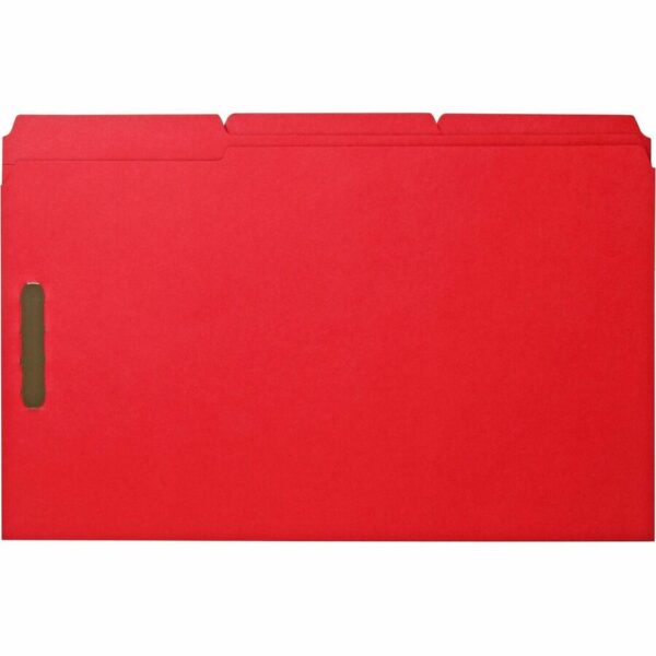 Business Source 1/3 Tab Cut Legal Recycled Fastener Folder